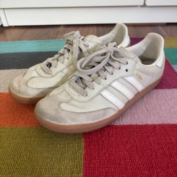 Adidas Samba OG "Beige/White/Gum" Sneaker Size 7.5 - Picture 2 of 7